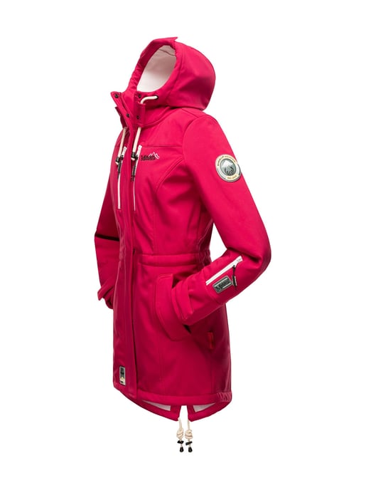 Chaqueta acolchada larga Marikoo Abendsternchen para mujer con capucha desmontable - Image 4