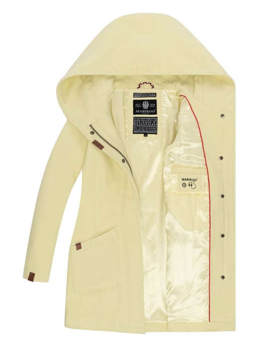 Abrigo de invierno Marikoo para mujer con capucha y corte entallado - Image 4