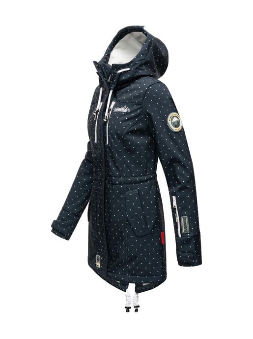 Chaqueta acolchada larga Marikoo Abendsternchen para mujer con capucha desmontable - Image 3