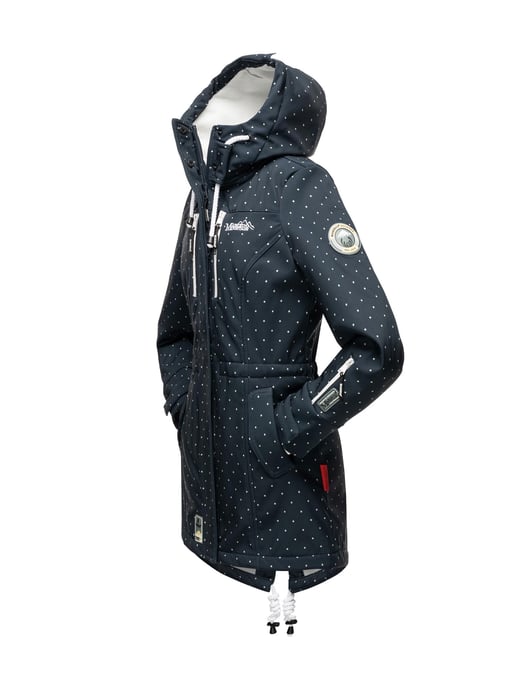 Chaqueta acolchada larga Marikoo Abendsternchen para mujer con capucha desmontable - Image 4