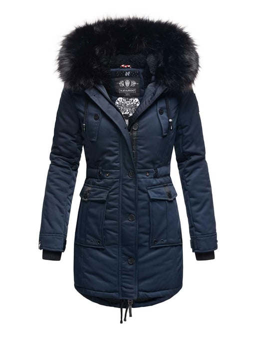 Navahoo Chaqueta de invierno Luluna-Princess para mujer – Cálida, Moderna & Con Forro de Borreguito y Cuello de Pelo Sintético - Image 1
