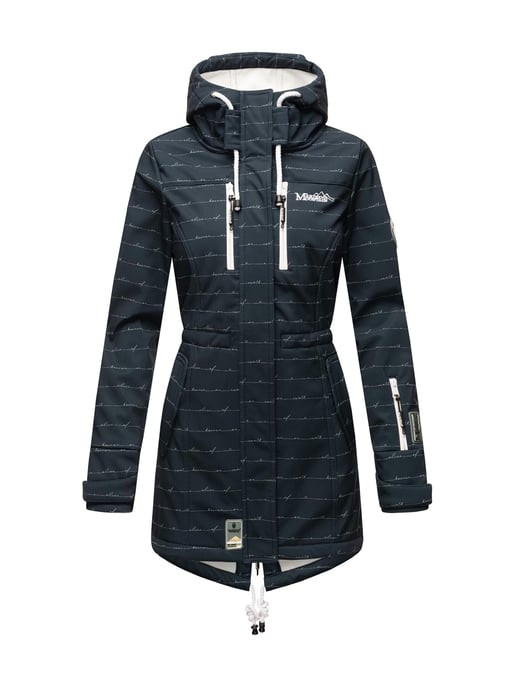 Chaqueta acolchada larga Marikoo Abendsternchen para mujer con capucha desmontable - Image 2