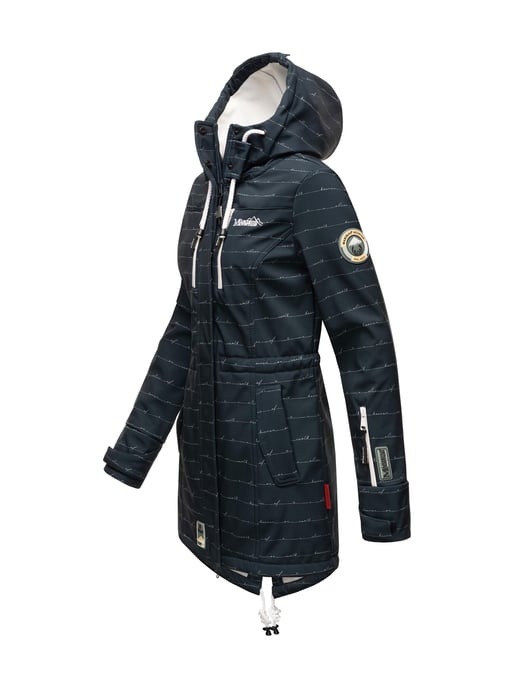 Chaqueta acolchada larga Marikoo Abendsternchen para mujer con capucha desmontable - Image 3