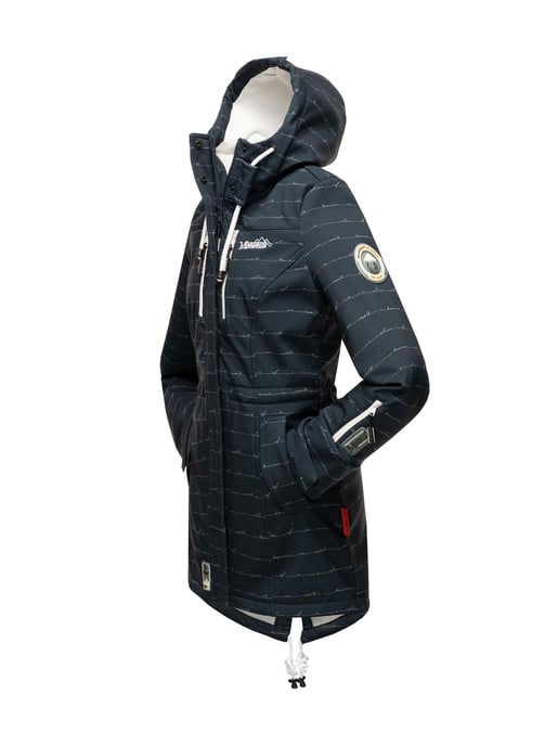 Chaqueta acolchada larga Marikoo Abendsternchen para mujer con capucha desmontable - Image 4