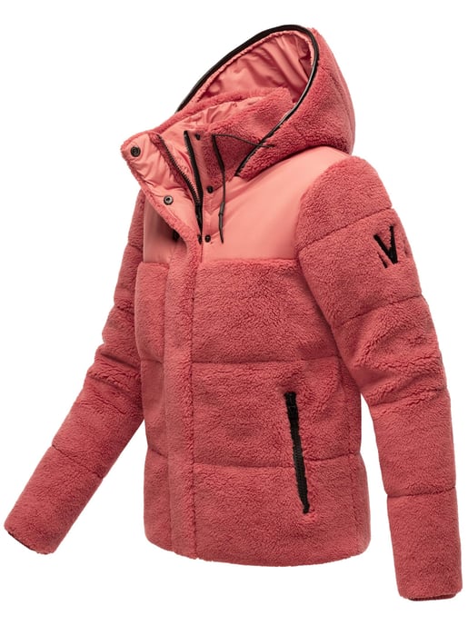 Chaqueta teddy tipo puffer Marikoo para mujer con capucha – Kaguraa - Image 3