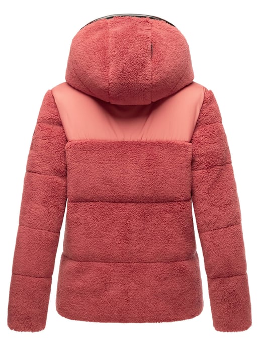 Chaqueta teddy tipo puffer Marikoo para mujer con capucha – Kaguraa - Image 4