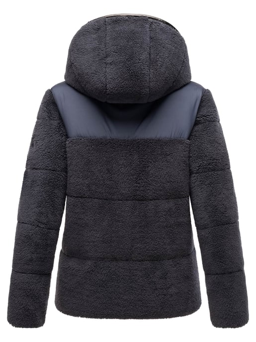 Chaqueta teddy tipo puffer Marikoo para mujer con capucha – Kaguraa - Image 4