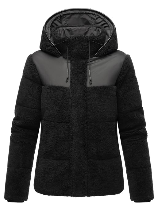 Chaqueta teddy tipo puffer Marikoo para mujer con capucha – Kaguraa - Image 2