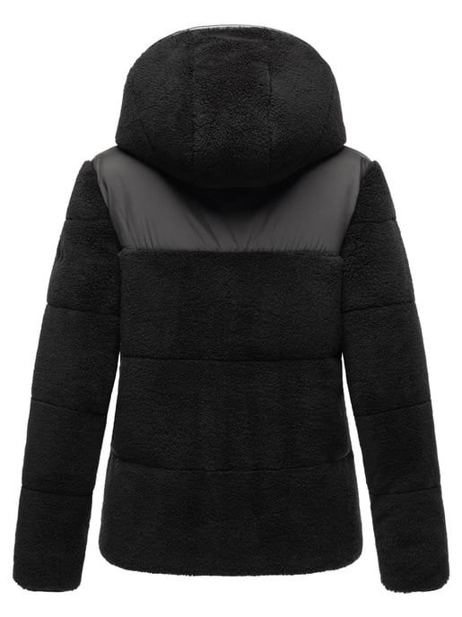 Chaqueta teddy tipo puffer Marikoo para mujer con capucha – Kaguraa - Image 4
