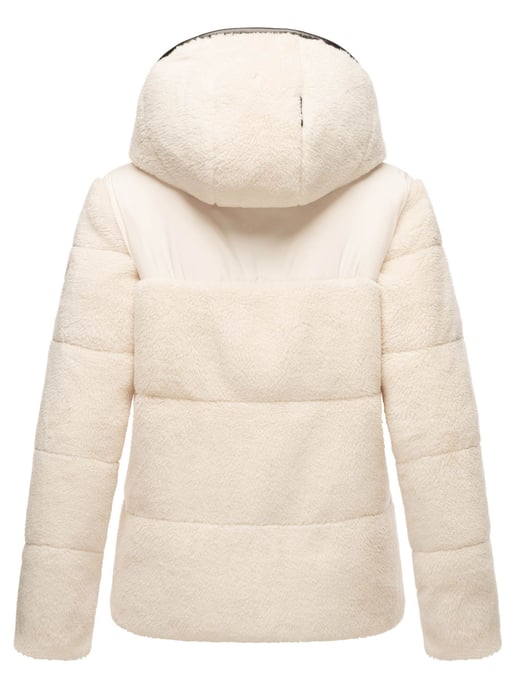 Chaqueta teddy tipo puffer Marikoo para mujer con capucha – Kaguraa - Image 4