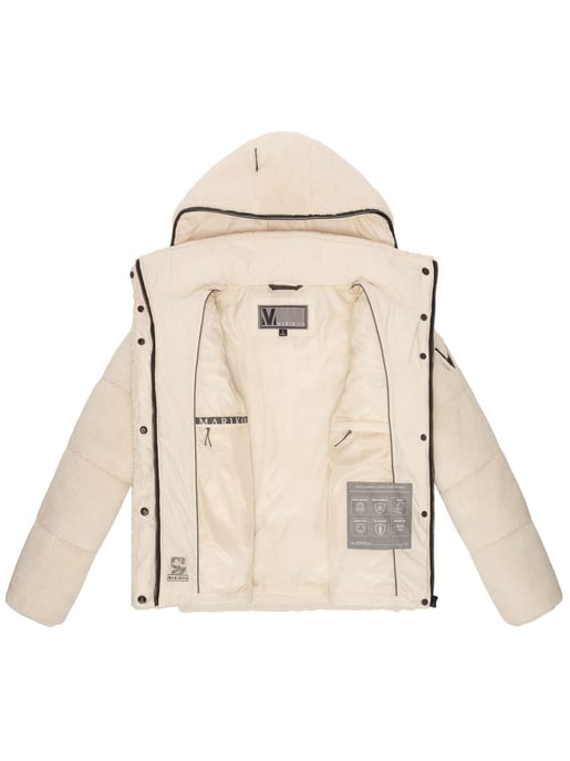 Chaqueta teddy tipo puffer Marikoo para mujer con capucha – Kaguraa - Image 5