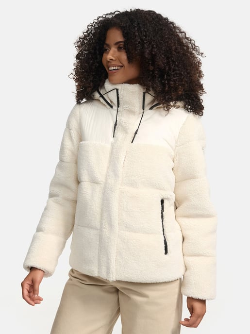 Chaqueta teddy tipo puffer Marikoo para mujer con capucha – Kaguraa - Image 6