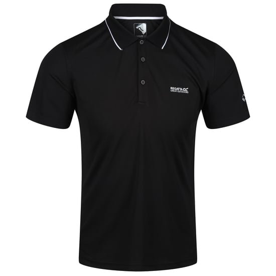 Regatta Mens Maverick V Active Polo Shirt (Black) - Image 1