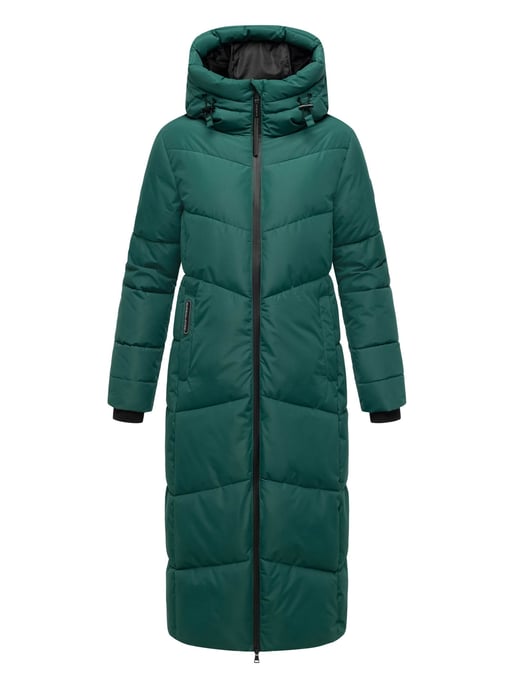 Abrigo acolchado de invierno Marikoo Firella para mujer con capucha y cremallera bidireccional - Image 1