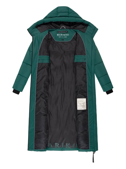 Abrigo acolchado de invierno Marikoo Firella para mujer con capucha y cremallera bidireccional - Image 4