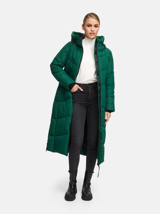 Abrigo acolchado de invierno Marikoo Firella para mujer con capucha y cremallera bidireccional - Image 5