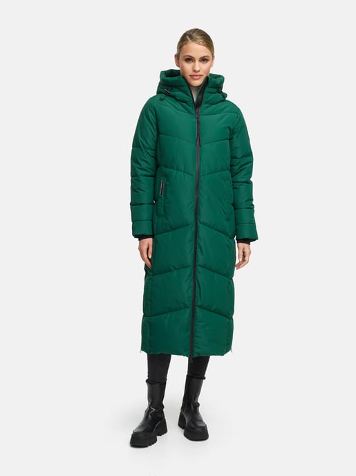 Abrigo acolchado de invierno Marikoo Firella para mujer con capucha y cremallera bidireccional - Image 6