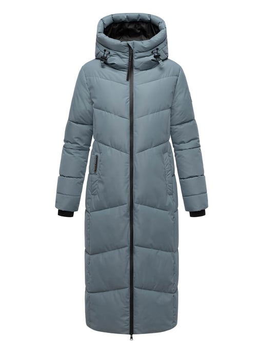 Abrigo acolchado de invierno Marikoo Firella para mujer con capucha y cremallera bidireccional - Image 1