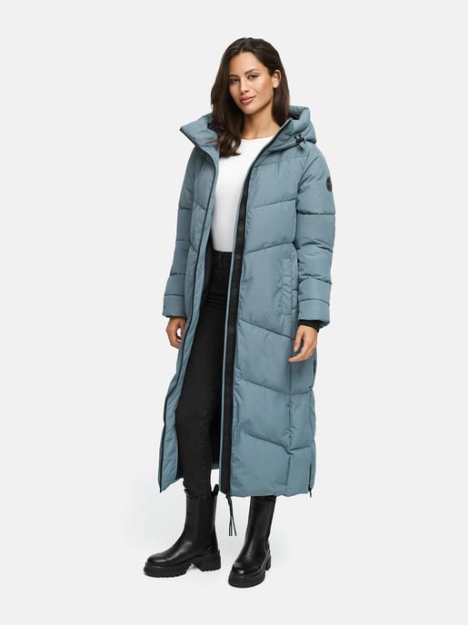 Abrigo acolchado de invierno Marikoo Firella para mujer con capucha y cremallera bidireccional - Image 5