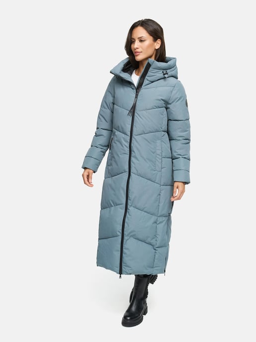Abrigo acolchado de invierno Marikoo Firella para mujer con capucha y cremallera bidireccional - Image 6