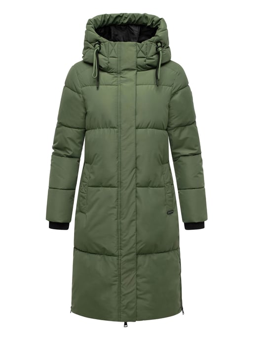 Abrigo acolchado de invierno Marikoo Michikoo para mujer con capucha y bolsillos magnéticos - Image 2