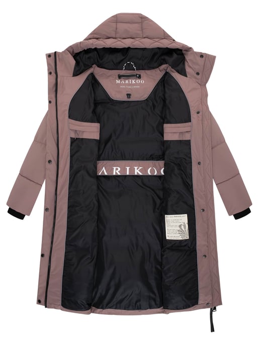 Abrigo acolchado de invierno Marikoo Michikoo para mujer con capucha y bolsillos magnéticos - Image 5