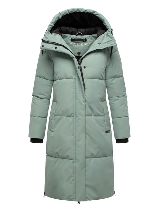 Abrigo acolchado de invierno Marikoo Michikoo para mujer con capucha y bolsillos magnéticos - Image 1