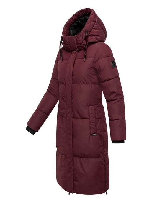 Abrigo acolchado de invierno Marikoo Michikoo para mujer con capucha y bolsillos magnéticos - Image 3