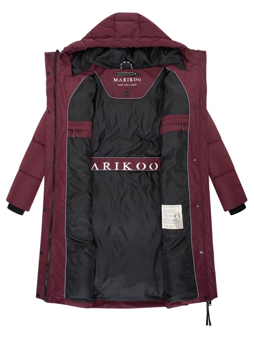 Abrigo acolchado de invierno Marikoo Michikoo para mujer con capucha y bolsillos magnéticos - Image 5