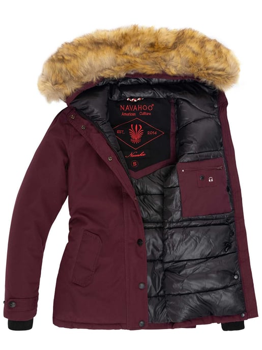 Navahoo Abrigo de Invierno Mujer Laura – Cálido, Elegante & Con Cuello de Pelo Desmontable - Image 4