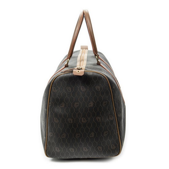Dior Vintage Large Boston  en Marrón Lona recubierta - Image 4