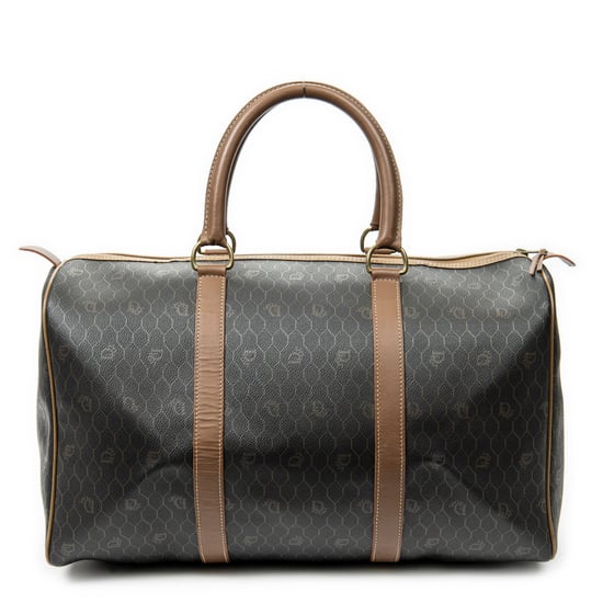 Dior Vintage Large Boston  en Marrón Lona recubierta - Image 5