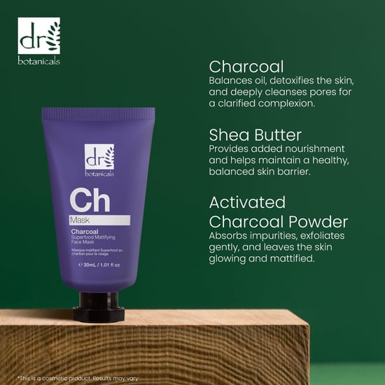 Dr Botanicals Máscara Facial Matificante de Carbón Avanzado Superfood 30ml - Image 6