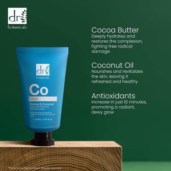 Mascarilla Hidratante Revitalizante Superfood de Cacao y Coco 30ml de Dr Botanicals - Image 6