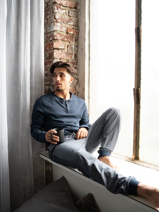 Phil & Co. Berlin Sres Pijama Henley Pijamas, Conjunto de pijama, - Image 2