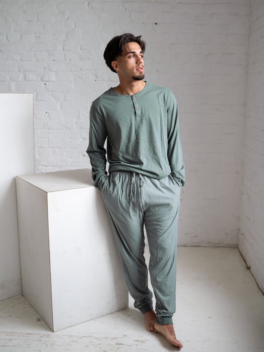 Phil & Co. Berlin Sres Pijama Henley Pijamas, Conjunto de pijama, - Image 3