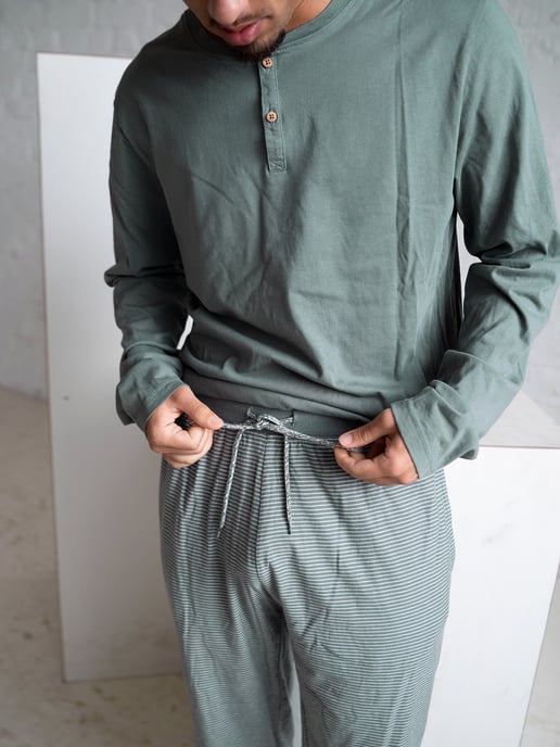 Phil & Co. Berlin Sres Pijama Henley Pijamas, Conjunto de pijama, - Image 5