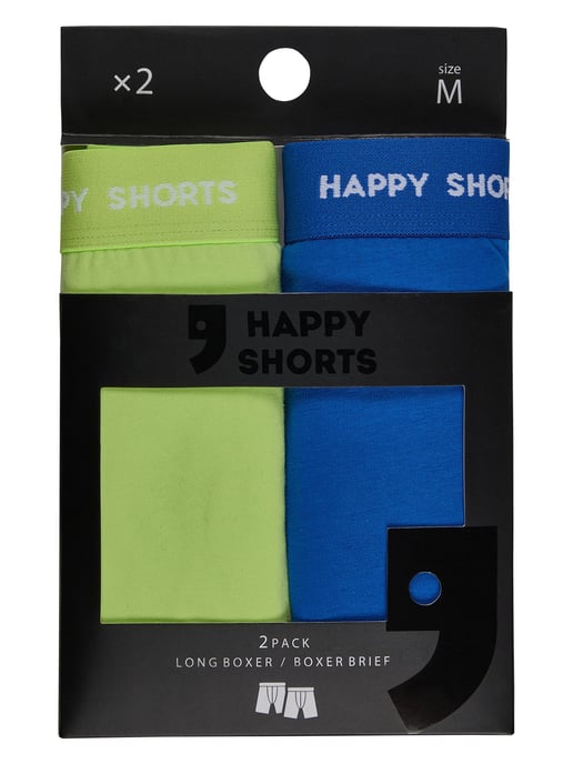 Happy Shorts Sres Bóxer retro Neón largo 2-Pack Pantalones cortos retro, bóxers vintage, - Image 4