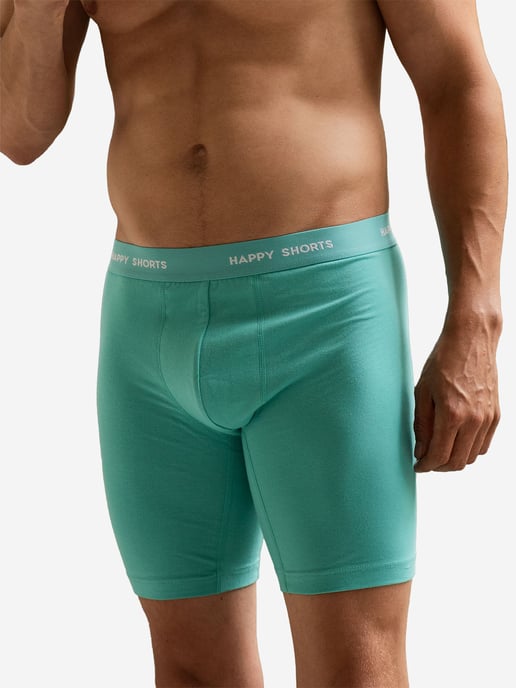Happy Shorts Sres Bóxer retro Neón largo 4-Pack Pantalones cortos retro, bóxers vintage, - Image 2