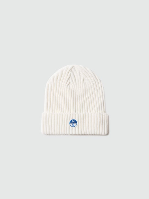 Gorro North Sails con canalé ancho y parche con logo - Image 2