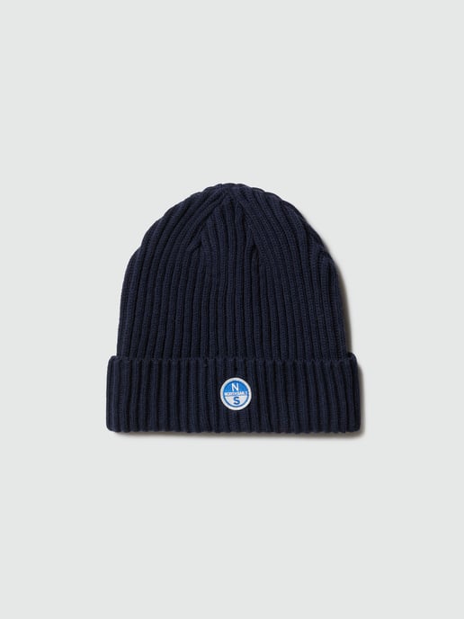 Gorro North Sails de punto acanalado ancho con parche de logo - Image 2
