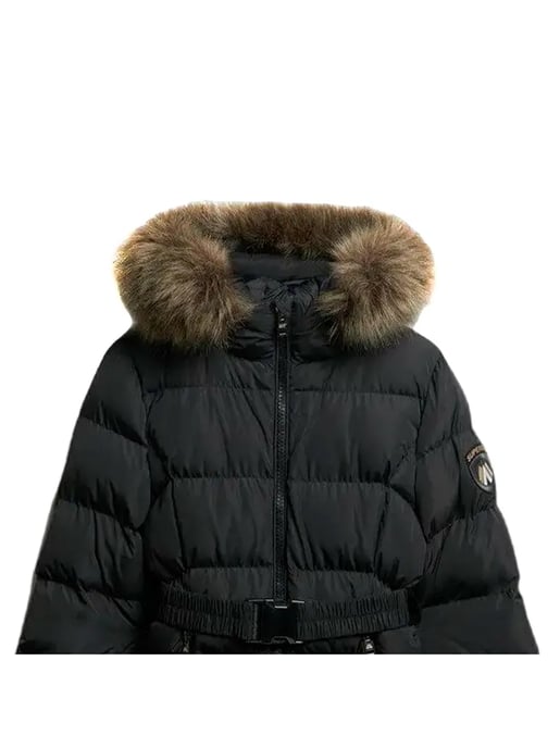 Chaqueta acolchada Fuji de Superdry para mujer con cinturón - Image 2