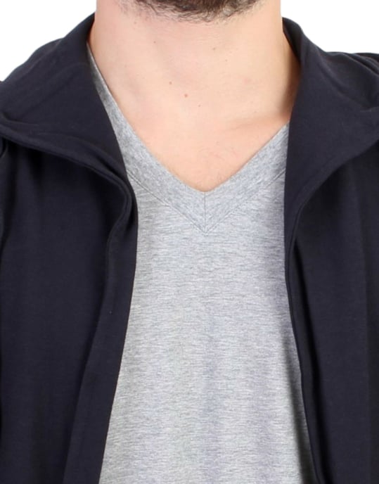 Chaqueta con capucha y cremallera de punto - Image 5