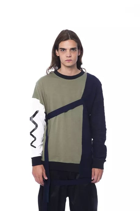 Sudadera de punto con bloques de color Ni12989 - Image 1