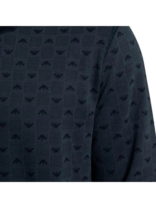 Sudadera de jacquard de estar por casa para hombre de Emporio Armani - Image 3