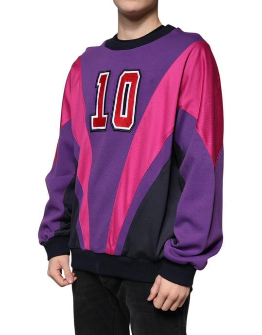 Sudadera de Cuello Redondo con Bloques de Color - Image 3