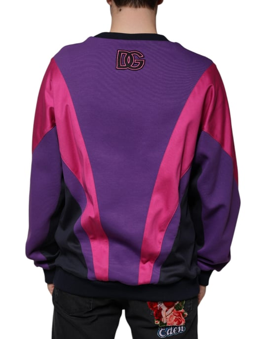 Sudadera de Cuello Redondo con Bloques de Color - Image 4