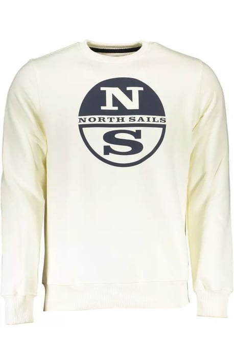 Sudadera de Cuello Redondo Ns23mcrewsweatoffwhite - Image 1