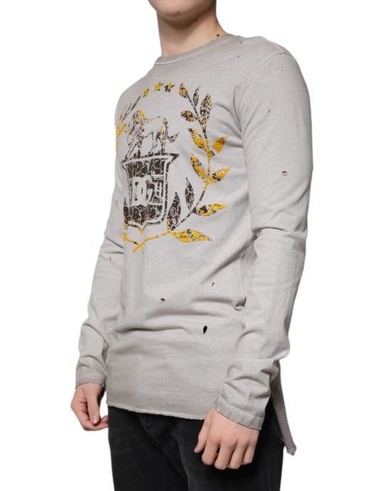 Camiseta de manga larga con diseño de león desgastado - Image 3