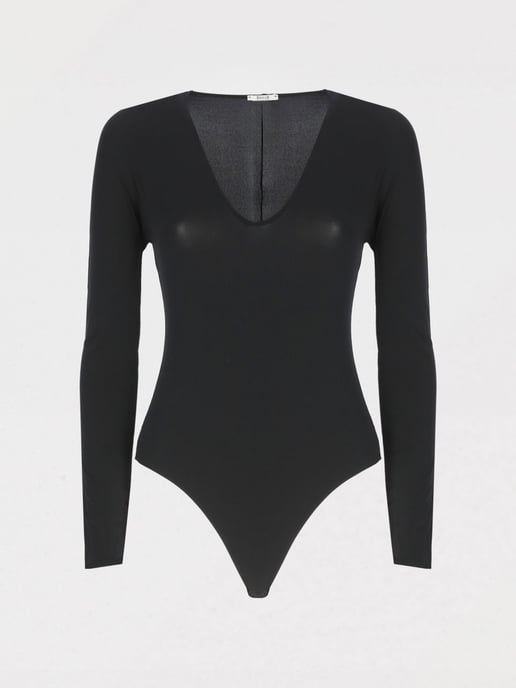 Blusa de manga larga con cuello en V - Image 5
